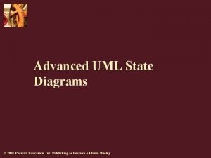 Advanced UML State Diagrams 2007 Pearson Education Inc