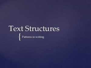 The age of the dinosaurs text structure