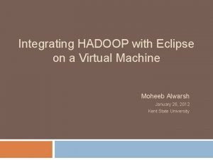 Hadoop virtualbox