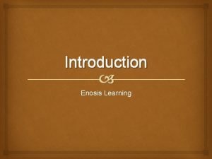 Introduction Enosis Learning Overview Of Java is one