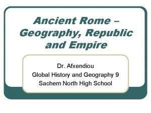 Rome geography