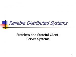 Stateless vs stateful server