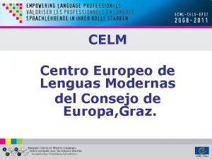 Centro europeo de lenguas modernas
