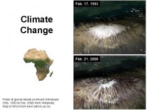 Feb 17 1993 Climate Change Feb 21 2000