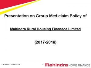 Group mediclaim policy presentation