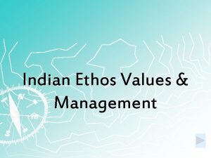 Managerial values and ethos