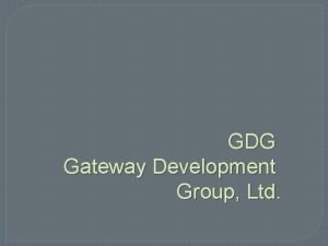 GDG Gateway Development Group Ltd Gateway GDG is