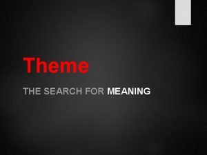 What is a theme example