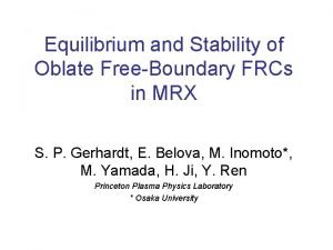 Equilibrium and Stability of Oblate FreeBoundary FRCs in