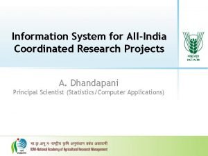 All india coordinated research project