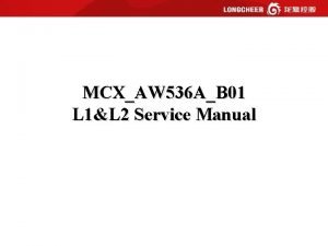 MCXAW 536 AB 01 L 1L 2 Service