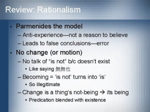 Parmenides beliefs