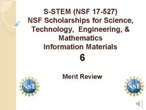 SSTEM NSF 17 527 NSF Scholarships for Science