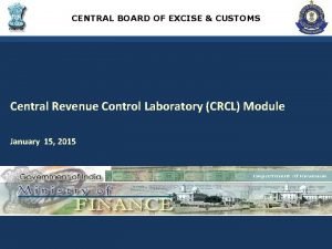 Central revenue control laboratory manual