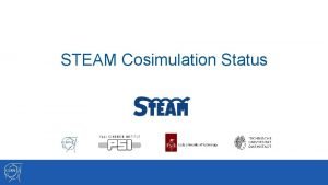 STEAM Cosimulation Status Presentation outline 1 Algorithms Oneway