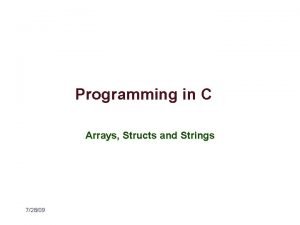 What is string in c