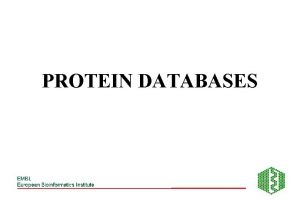 Structure database in bioinformatics