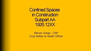 1926 confined space