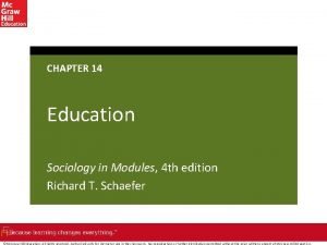 Sociology in modules 4th edition