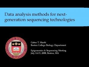 Next generation sequencing methods