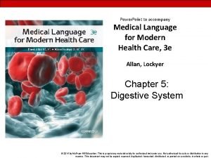 Power Point to accompany Medical Language for Modern