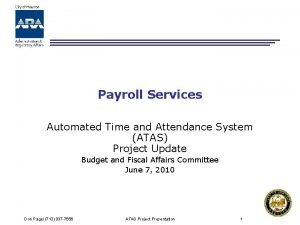 Automated time and attendance payroll system