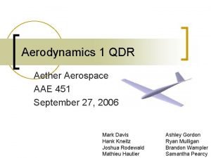 Aether aeronautics