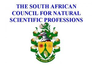 South african council for natural scientific professions