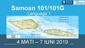 Samoan 101101 G Language 1 Aiolupotea Mirofora MataafaKomiti