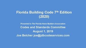 2020 florida building code changes