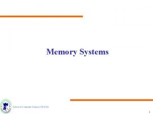 Memory parameters