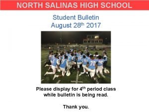 North salinas high school