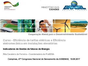 Cooperao Alem para o Desenvolvimento Sustentvel Curso Eficincia