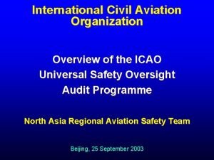 Icao critical elements Icao critical elements