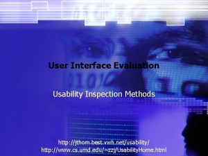 Usability inspection methods