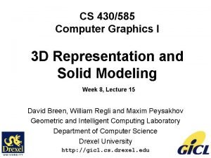 Boundary representation in computer graphics
