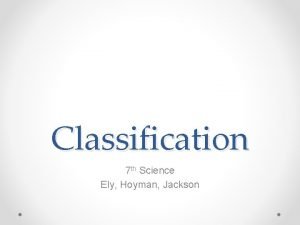 7 classification levels