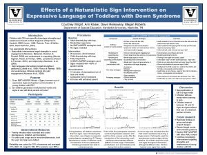 Effects of a Naturalistic Sign Intervention on Expressive
