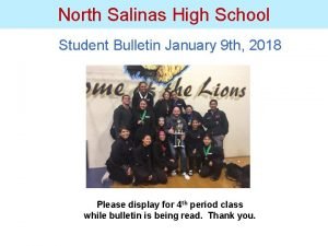 North salinas high school