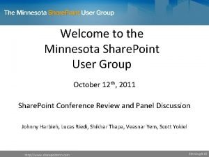 Welcome to the Minnesota Share Point User Group