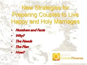 New Strategies for Preparing Couples to Live Happy