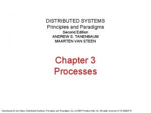 Distributed systems principles and paradigms