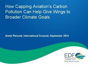 How Capping Aviations Carbon Pollution Can Help Give