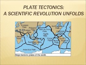 PLATE TECTONICS A SCIENTIFIC REVOLUTION UNFOLDS CONTINENTAL DRIFT
