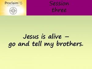 Jesus alive go
