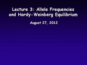 Calculate allele frequency