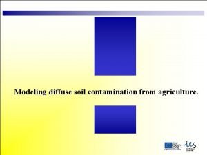 Modeling diffuse soil contamination from agriculture introduction SUMMARY