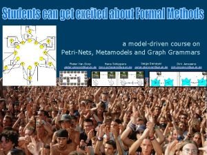 a modeldriven course on PetriNets Metamodels and Graph