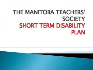 Manitoba teachers society long term disability