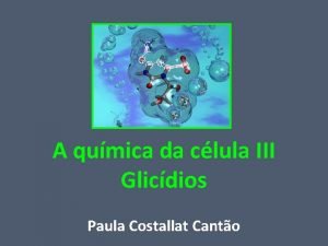 A qumica da clula III Glicdios Paula Costallat